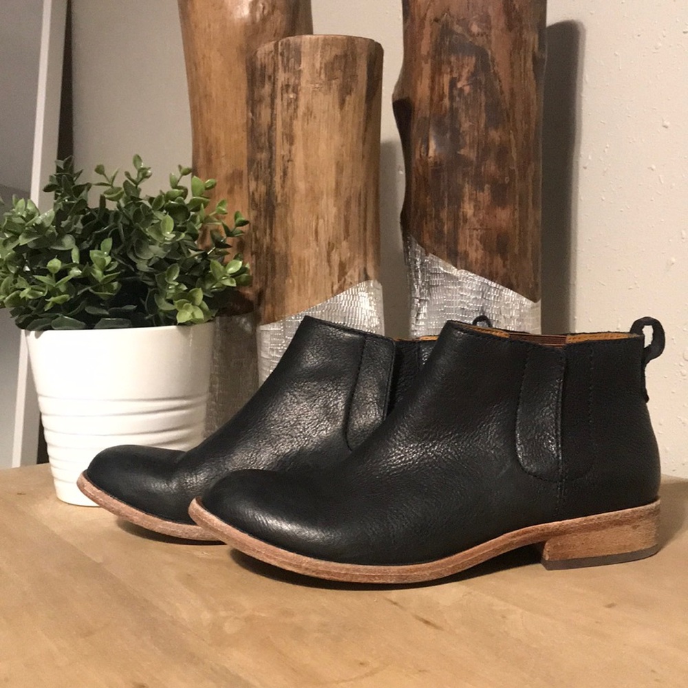 Kork-Ease Black Ankle Boots